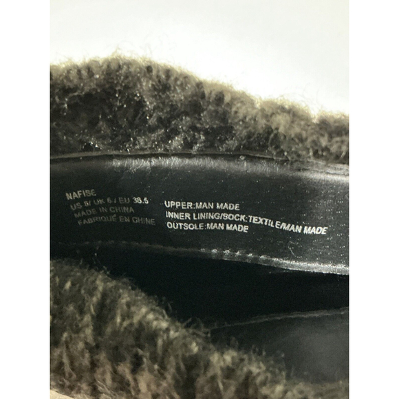 Woman’s Size 8 Just Fab Black Faux Leather Strappy Calf Length Boots - Picture 6 of 7